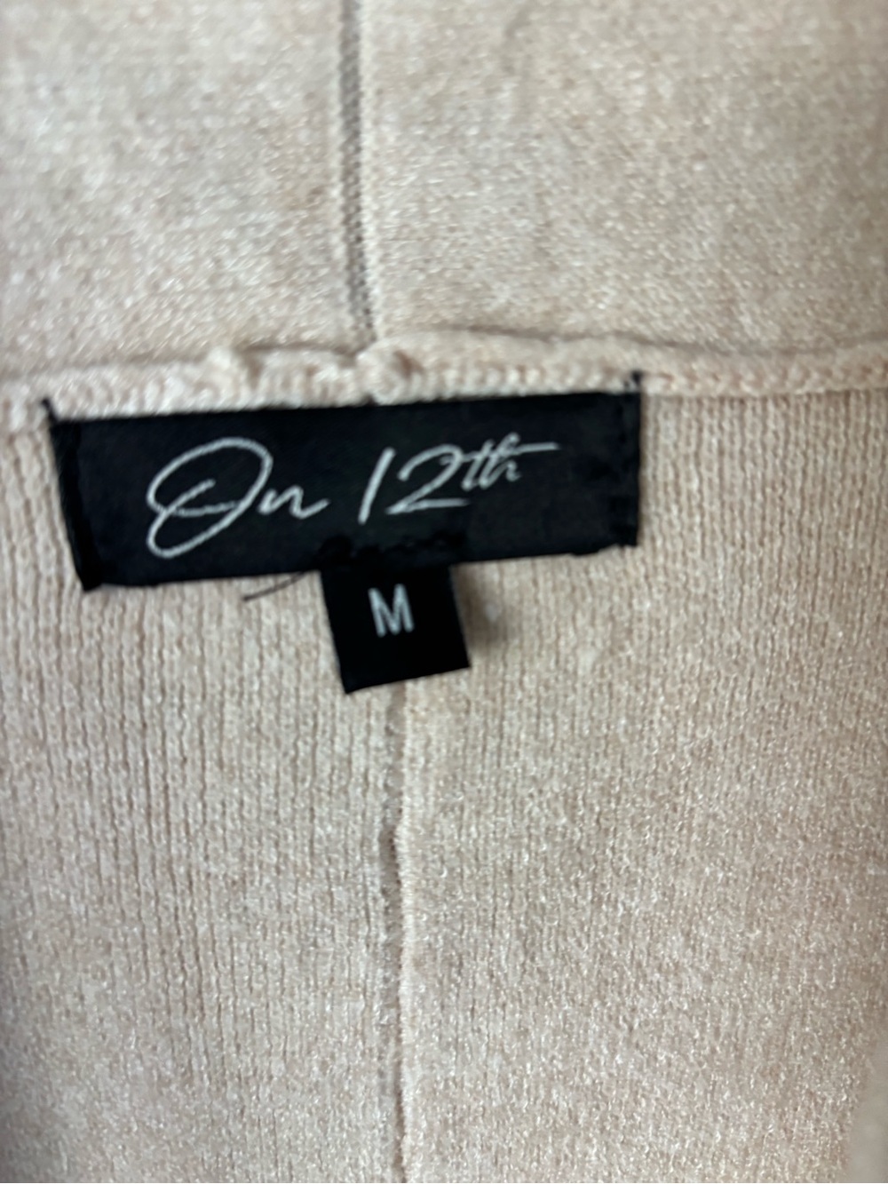 On 12th Tan Open Front Duster Cardigan Coatigan NWT Medium - Picture 11 of 12